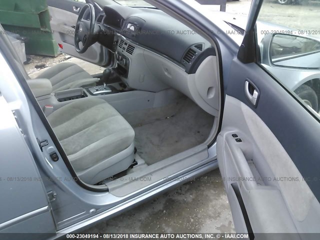 5NPEU46F47H223880 - 2007 HYUNDAI SONATA SE/LIMITED GRAY photo 5