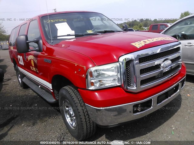 1FMNU41S25EA85253 - 2005 FORD EXCURSION XLT RED photo 1