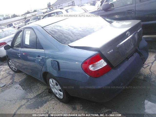 4T1BE30K53U756655 - 2003 TOYOTA CAMRY LE/XLE/SE Mavi foto 3
