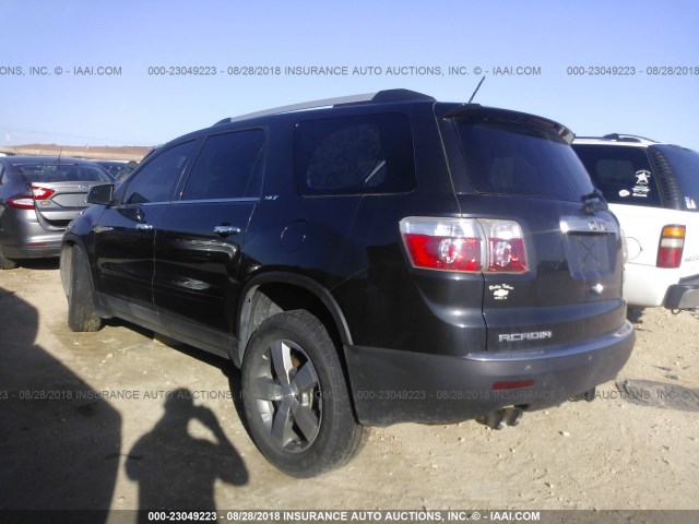 1GKKRRED6CJ424168 - 2012 GMC ACADIA SLT-1 Чорний фото 3