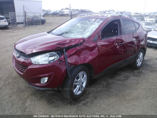 KM8JU3AC1DU728231 - 2013 HYUNDAI TUCSON GLS/LIMITED RED photo 2