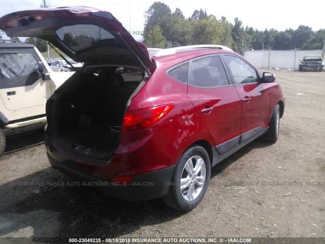 KM8JU3AC1DU728231 - 2013 HYUNDAI TUCSON GLS/LIMITED RED photo 4