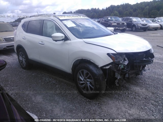 5N1AT2MT9FC772026 - 2015 NISSAN ROGUE S/SL/SV WHITE photo 1