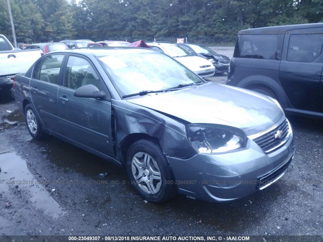 1G1ZS51F76F112942 - 2006 CHEVROLET MALIBU LS 灰色 照片 1