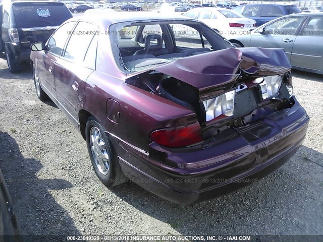 2G4WB55K121150858 - 2002 BUICK REGAL LS BURGUNDY photo 3