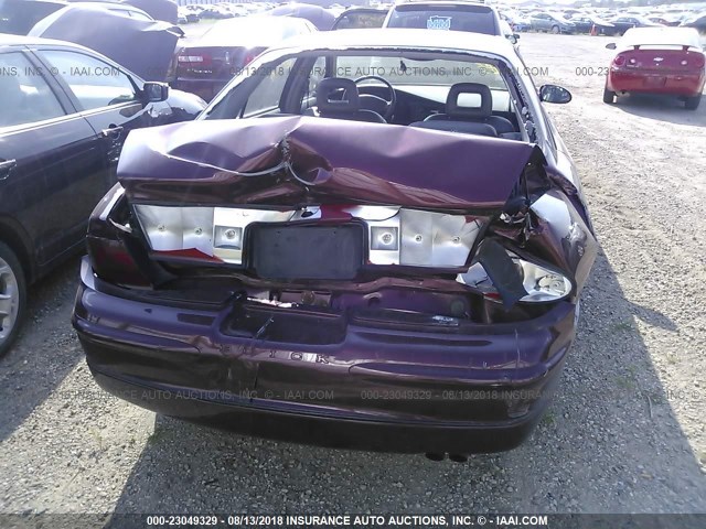 2G4WB55K121150858 - 2002 BUICK REGAL LS BURGUNDY photo 6