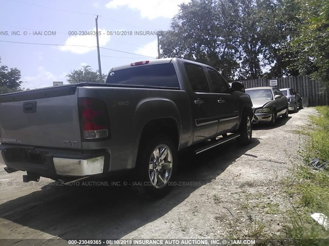 3GTP1VE05DG224853 - 2013 GMC SIERRA C1500 SLE SILVER photo 4