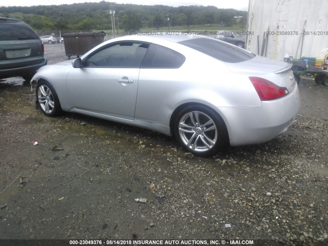 JNKCV64E79M601093 - 2009 INFINITI G37 JOURNEY/SPORT SILVER photo 3