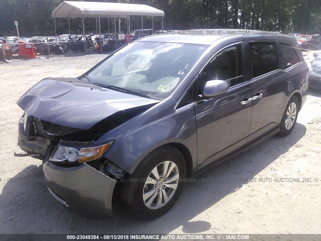 5FNRL5H33GB144938 - 2016 HONDA ODYSSEY SE GRAY photo 2