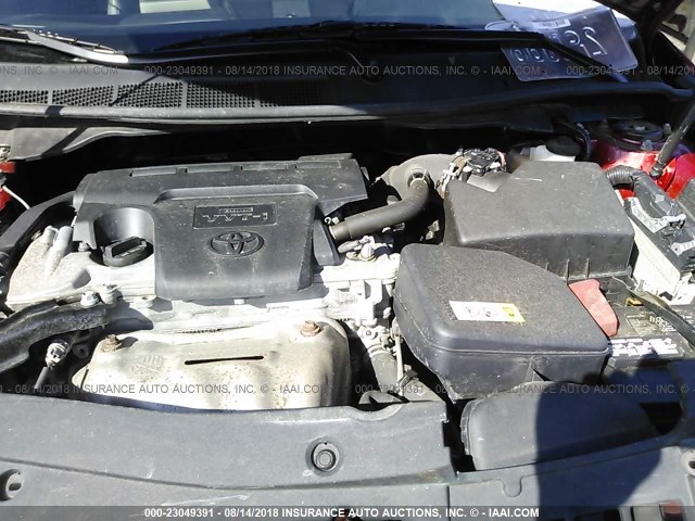 4T1BF1FK7EU757057 - 2014 TOYOTA CAMRY L/SE/LE/XLE 红色 照片 10
