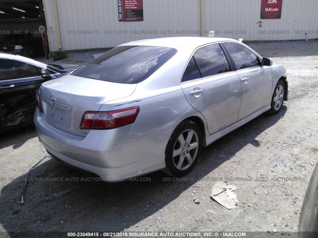 4T1BE46K87U127314 - 2007 TOYOTA CAMRY NEW GENERAT CE/LE/XLE/SE SILVER photo 4
