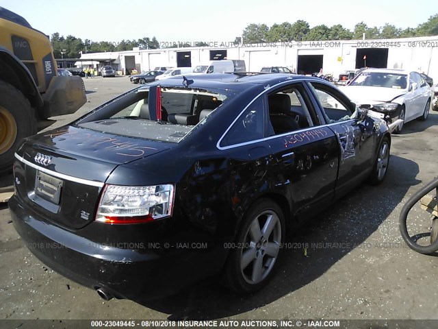 WAUDH74F08N130874 - 2008 AUDI A6 3.2 QUATTRO BLACK photo 4