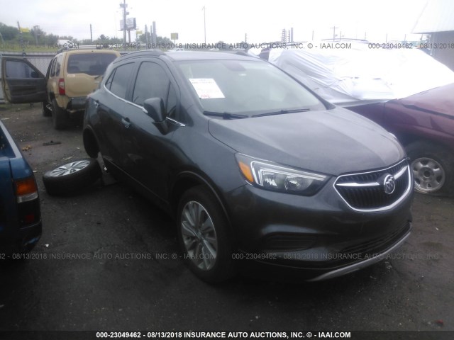 KL4CJASB6JB545554 - 2018 BUICK ENCORE PREFERRED Сұр фото 1