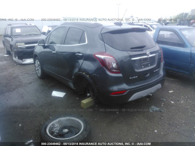 KL4CJASB6JB545554 - 2018 BUICK ENCORE PREFERRED Сұр фото 3