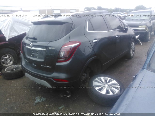 KL4CJASB6JB545554 - 2018 BUICK ENCORE PREFERRED Сұр фото 4