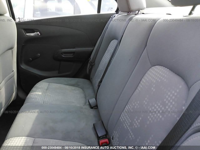 1G1JA5SH2D4179912 - 2013 CHEVROLET SONIC LS 黑色 照片 8