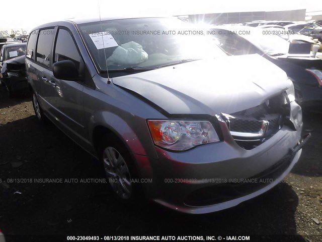 2C4RDGBG1ER406798 - 2014 DODGE GRAND CARAVAN SE SILVER photo 1