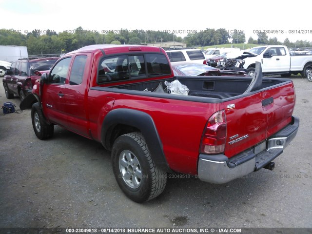 5TEUX42N07Z428738 - 2007 TOYOTA TACOMA ACCESS CAB Rot Foto 3