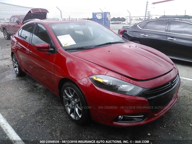 1C3CDFBB0ED768228 - 2014 DODGE DART SXT RED photo 1