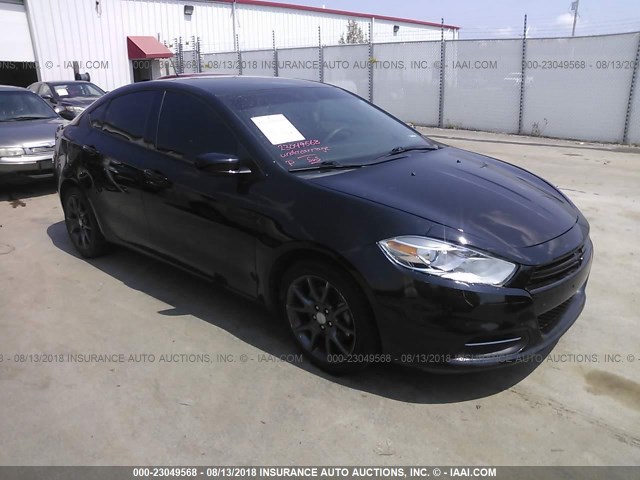 1C3CDFAA3GD530093 - 2016 DODGE DART SE BLACK photo 1