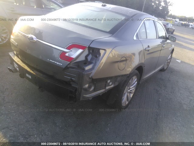 1FAHP2FW6BG113246 - 2011 FORD TAURUS LIMITED GRAY photo 4