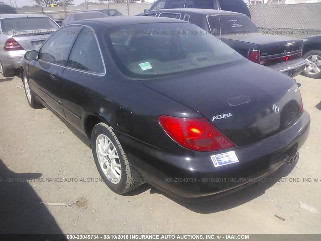 19UYA2258XL007017 - 1999 ACURA 3.0CL Czarny zdjęcie 3