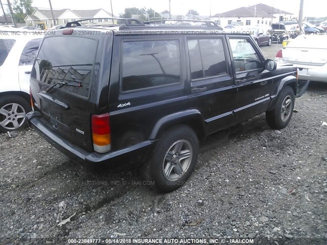 1J4FF58S31L502295 - 2001 JEEP CHEROKEE CLASSIC/LIMITED BLACK photo 4