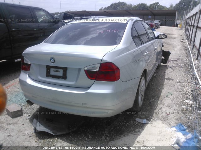 WBAVC53567FZ80081 - 2007 BMW 328 I SULEV SILVER photo 4