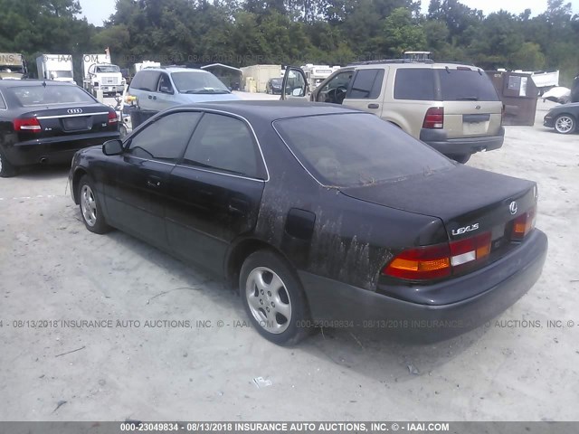 JT8BF28G4X0183139 - 1999 LEXUS ES 300 BLACK photo 3