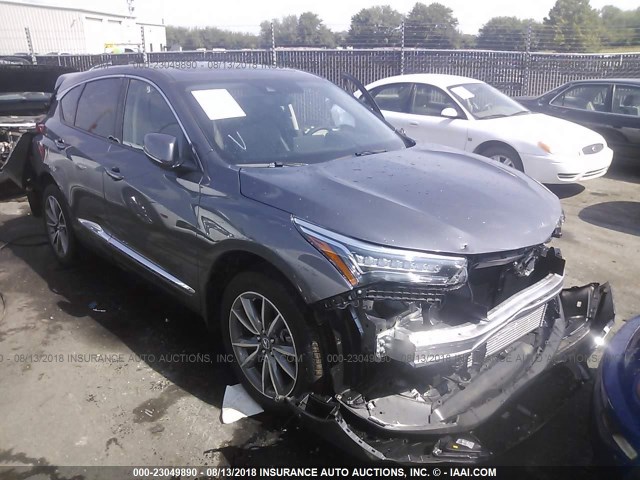 5J8TC2H57KL000189 - 2019 ACURA RDX GRAY photo 1