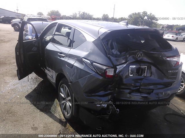 5J8TC2H57KL000189 - 2019 ACURA RDX GRAY photo 6