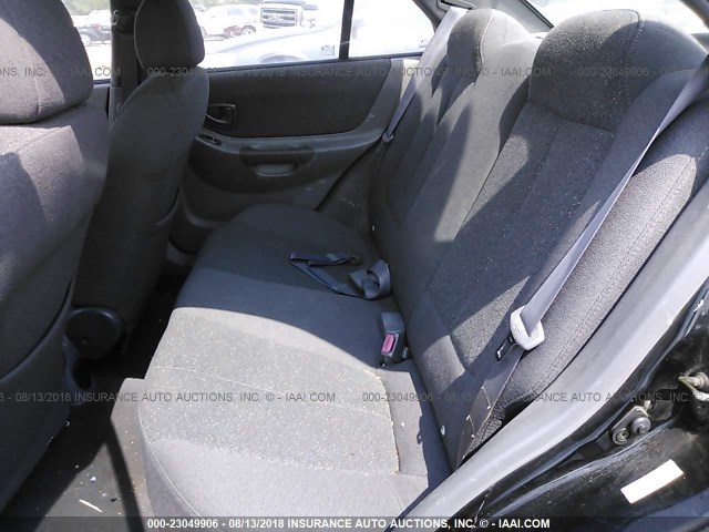 KMHCG45CX2U317469 - 2002 HYUNDAI ACCENT BLACK photo 8