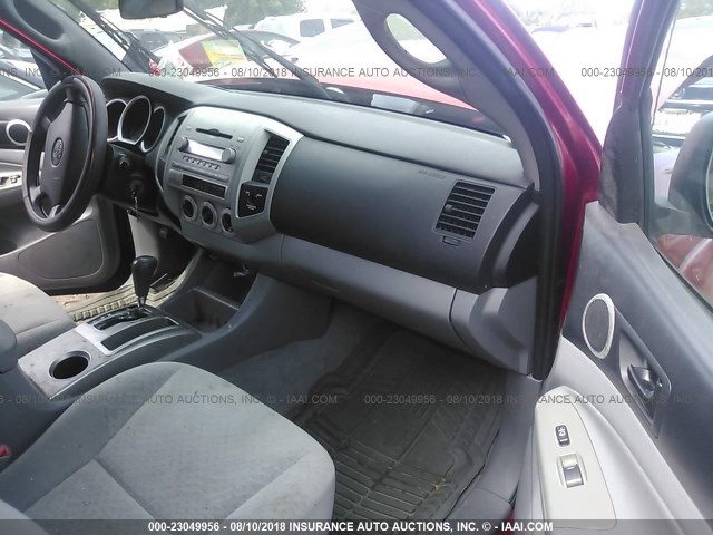 5TETX22NX7Z459365 - 2007 TOYOTA TACOMA ACCESS CAB RED photo 5