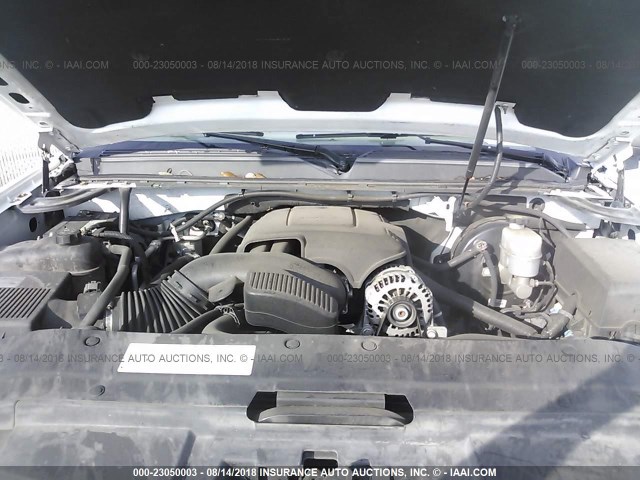 3GNNCGE08AG174255 - 2010 CHEVROLET AVALANCHE LTZ WHITE photo 10