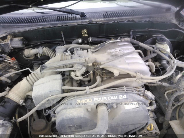 5TEHN72NX2Z109204 - 2002 TOYOTA TACOMA DOUBLE CAB მწვანე ფოტო 10