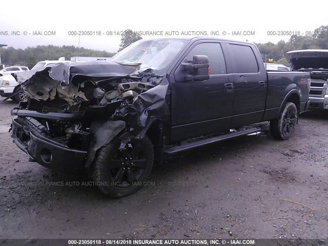 1FTFW1ET7EFC36988 - 2014 FORD F150 SUPERCREW BLACK photo 2