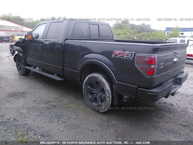 1FTFW1ET7EFC36988 - 2014 FORD F150 SUPERCREW BLACK photo 3