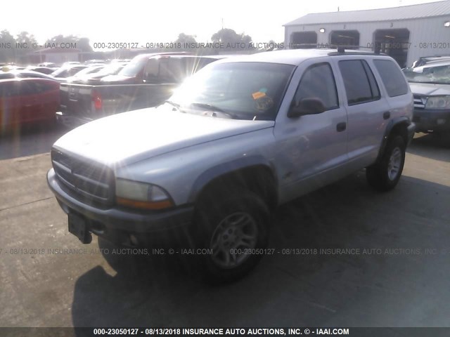 1B4HS38N92F131326 - 2002 DODGE DURANGO SPORT/SXT SILVER photo 2