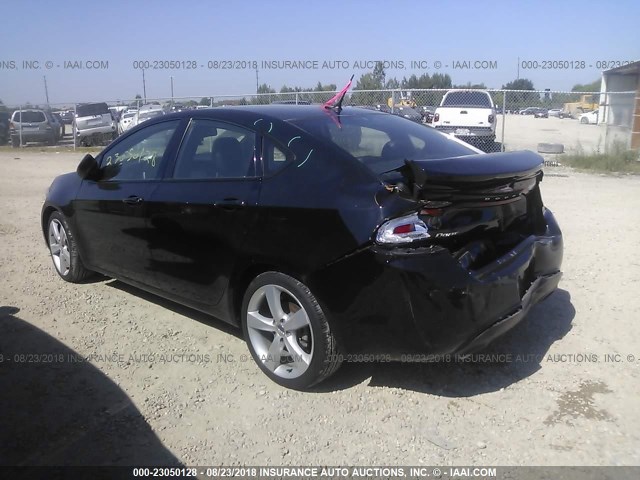 1C3CDFEB9ED826896 - 2014 DODGE DART GT BLACK photo 3