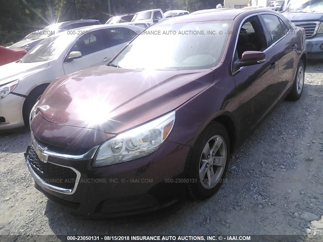 1G11C5SL4FF132872 - 2015 CHEVROLET MALIBU 1LT წითელი ფოტო 2