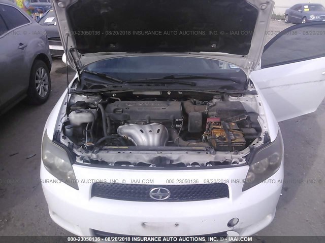 JTKDE167X80274498 - 2008 TOYOTA SCION TC 白色 照片 10