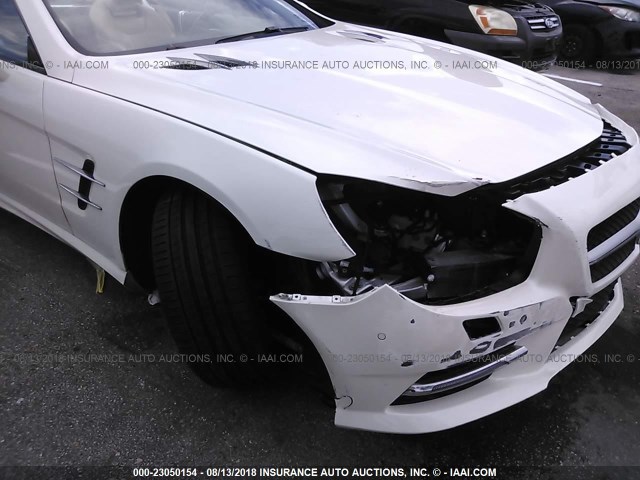 WDDJK6FA6GF040355 - 2016 MERCEDES-BENZ SL 400 WHITE photo 6