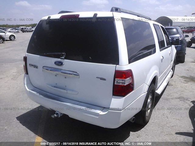 1FMFK17517LA17003 - 2007 FORD EXPEDITION EL EDDIE BAUER WHITE photo 4