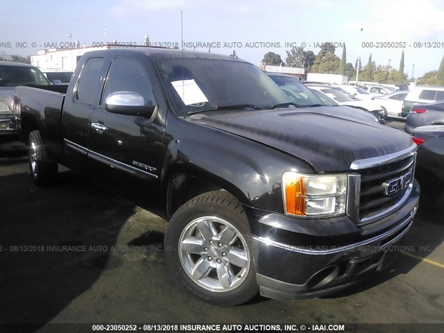 1GTR1VE04BZ125771 - 2011 GMC SIERRA C1500 SLE BLACK photo 1