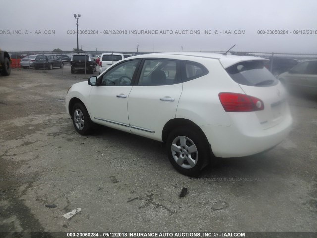 JN8AS5MT3DW550882 - 2013 NISSAN ROGUE S/SV WHITE photo 3