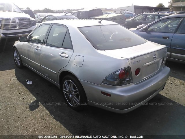 JTHBD192840083110 - 2004 LEXUS IS 300 SILVER photo 3