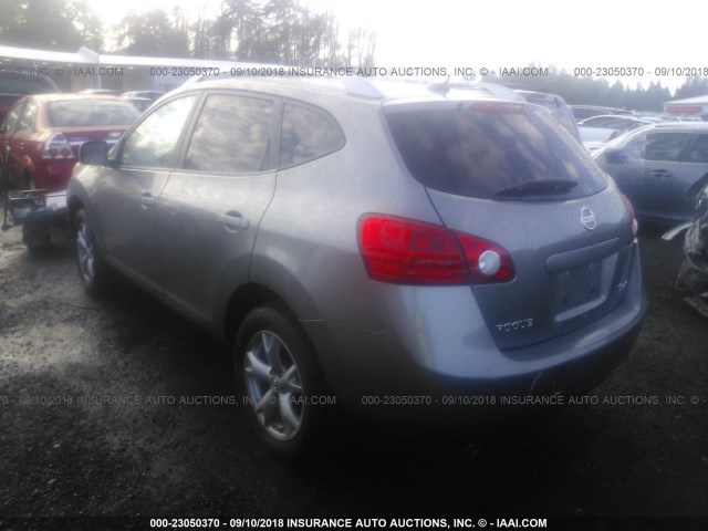 JN8AS58V28W142827 - 2008 NISSAN ROGUE S/SL GRAY photo 3