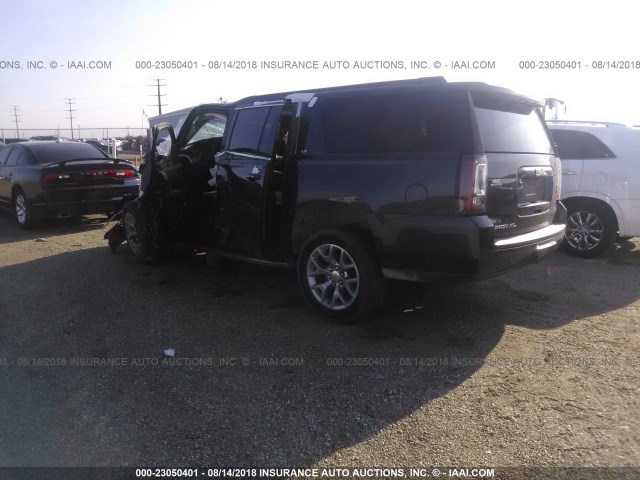 1GKS2HKC7FR507253 - 2015 GMC YUKON XL K1500 SLT GRAY photo 3