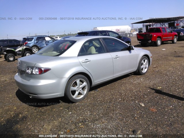 1YVHP80D665M27124 - 2006 MAZDA 6 S SILVER photo 4