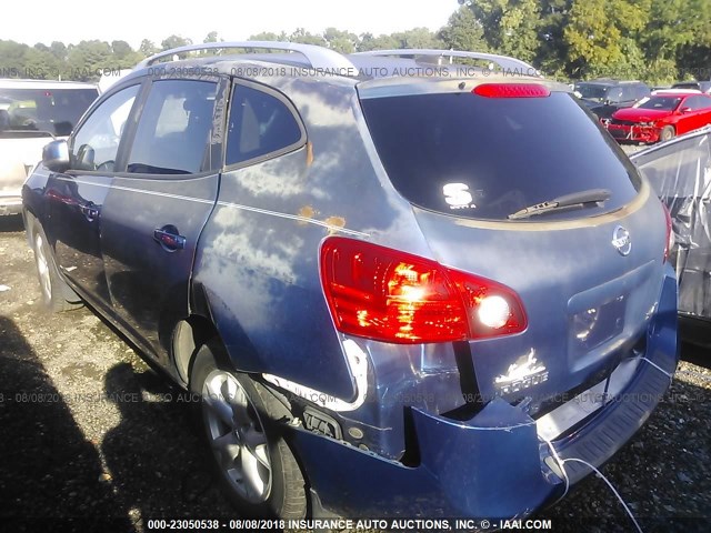 JN8AS58V98W115401 - 2008 NISSAN ROGUE S/SL BLUE photo 3